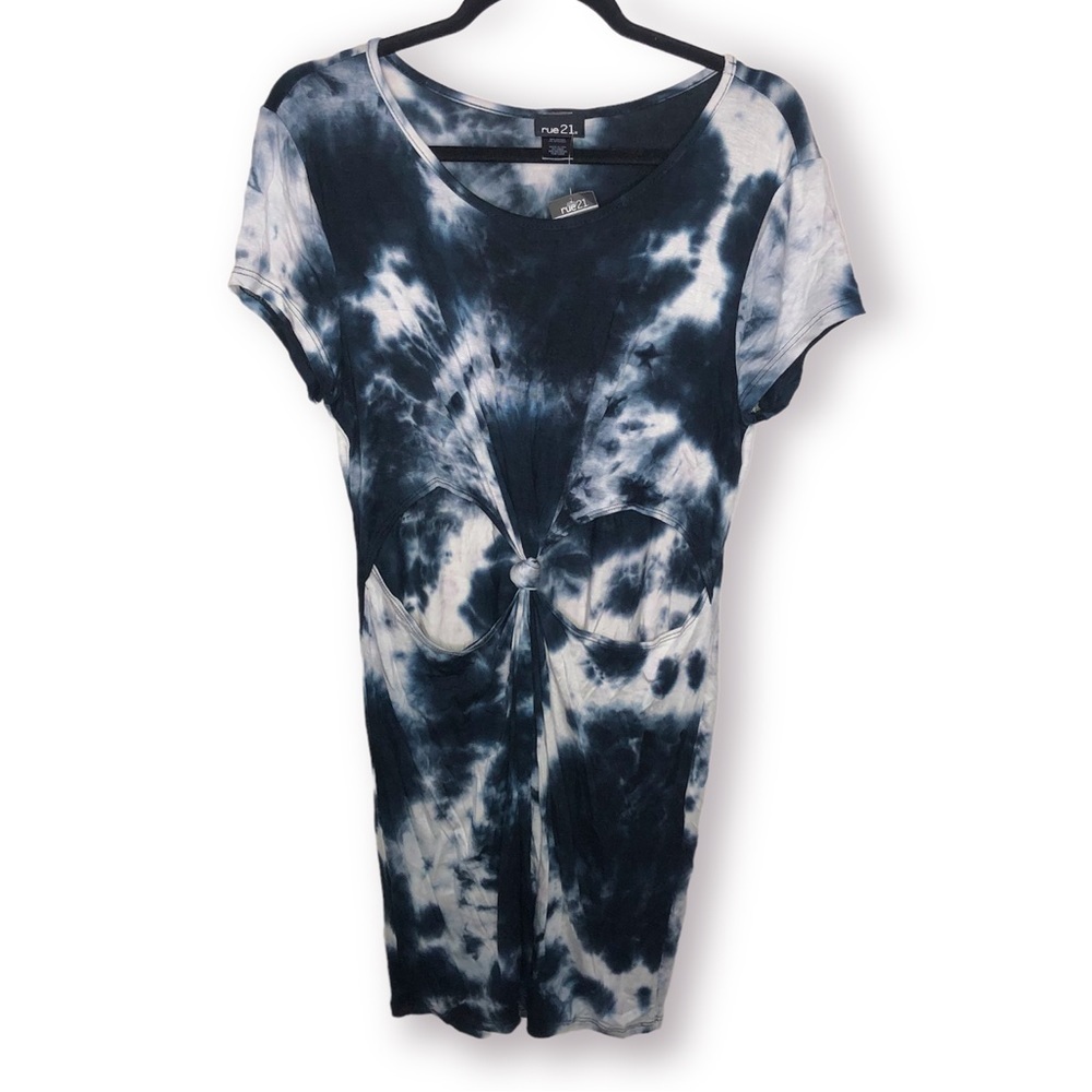 New with tags Rue 21 blue tie-dye mini dress